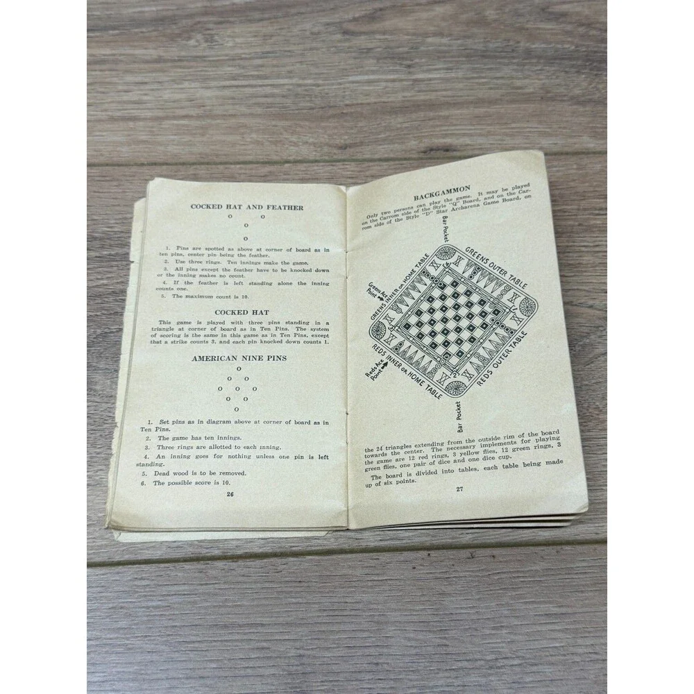 The Carrom Company 1940's Carrom Game Boards Direction Booklet & Ephemera